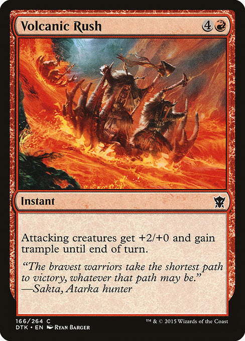 Volcanic Rush [Dragons of Tarkir] - Evolution TCG