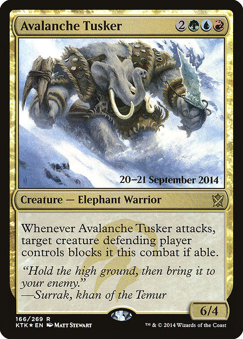 Avalanche Tusker [Khans of Tarkir Promos] - Evolution TCG