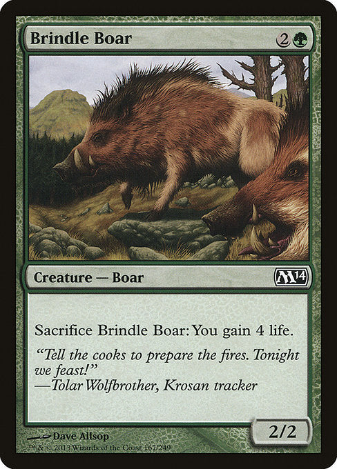 Brindle Boar [Magic 2014] - Evolution TCG