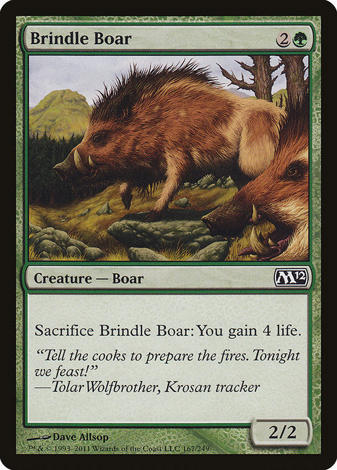 Brindle Boar [Magic 2012] - Evolution TCG