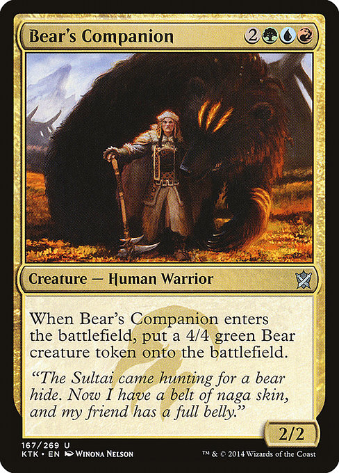 Bear's Companion [Khans of Tarkir] - Evolution TCG