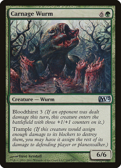 Carnage Wurm [Magic 2012] - Evolution TCG