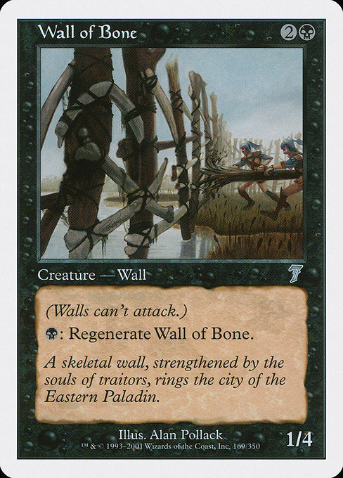 Wall of Bone [Seventh Edition] - Evolution TCG