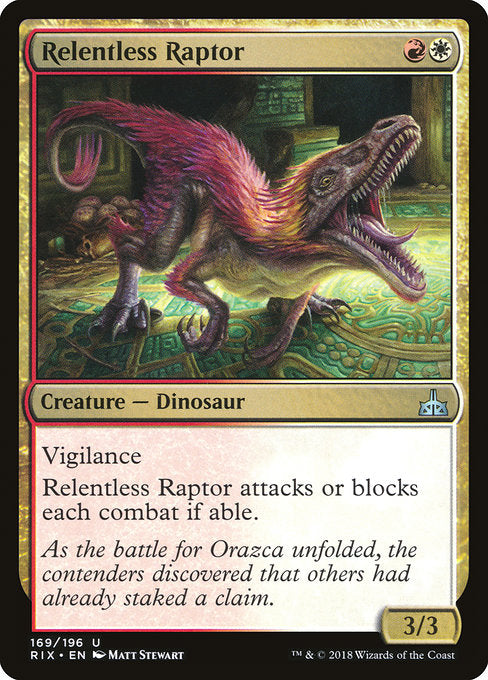 Relentless Raptor [Rivals of Ixalan] - Evolution TCG