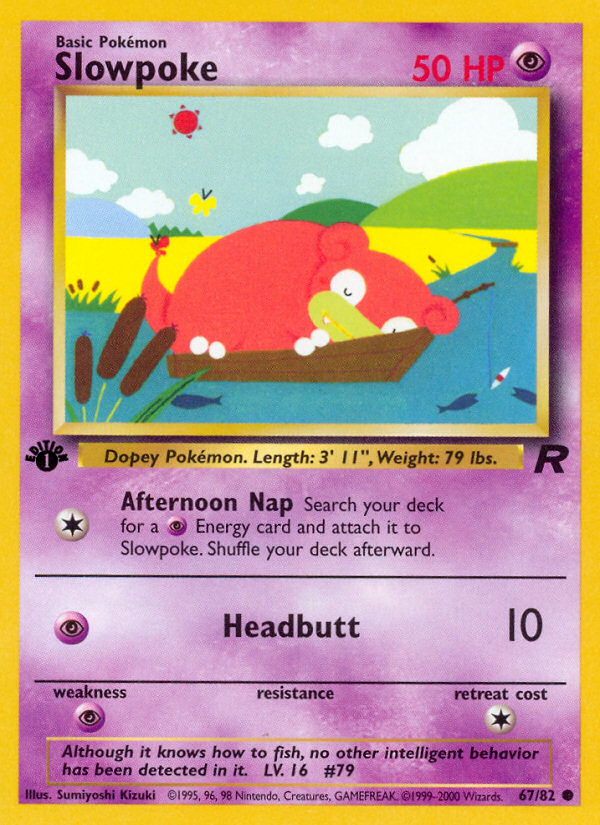 Slowpoke (67/82) [Team Rocket 1st Edition] - Evolution TCG