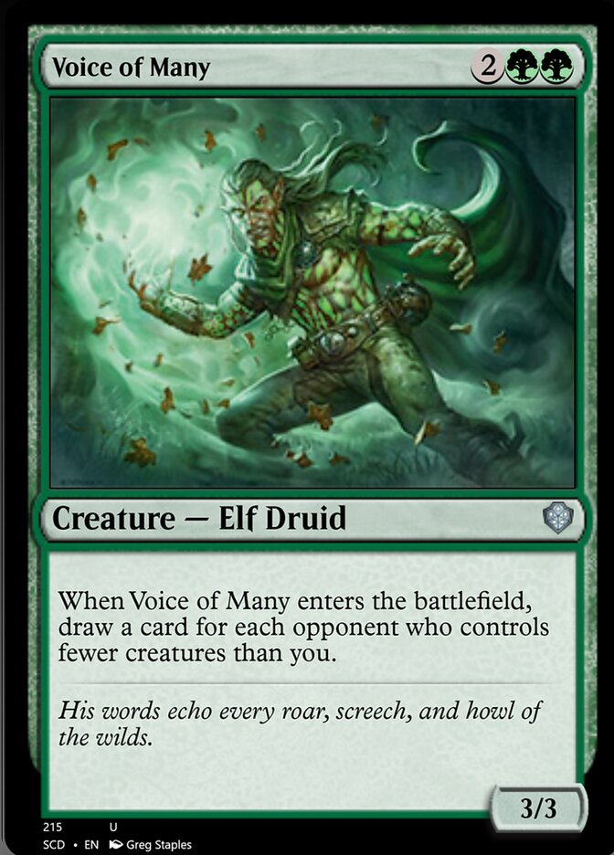 Voice of Many [Starter Commander Decks] - Evolution TCG