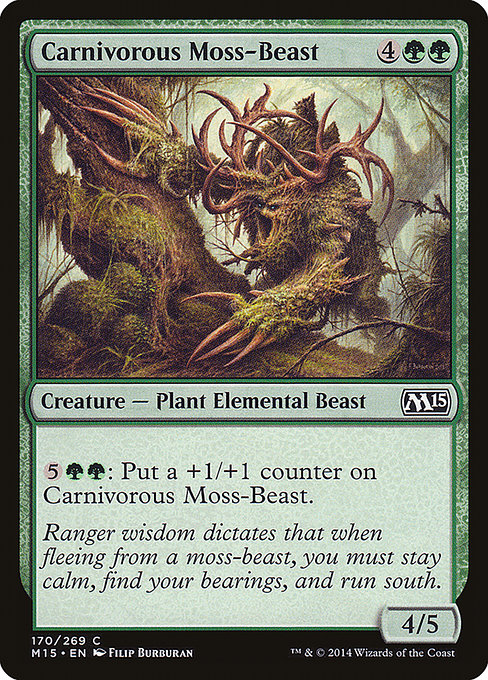 Carnivorous Moss-Beast [Magic 2015] - Evolution TCG