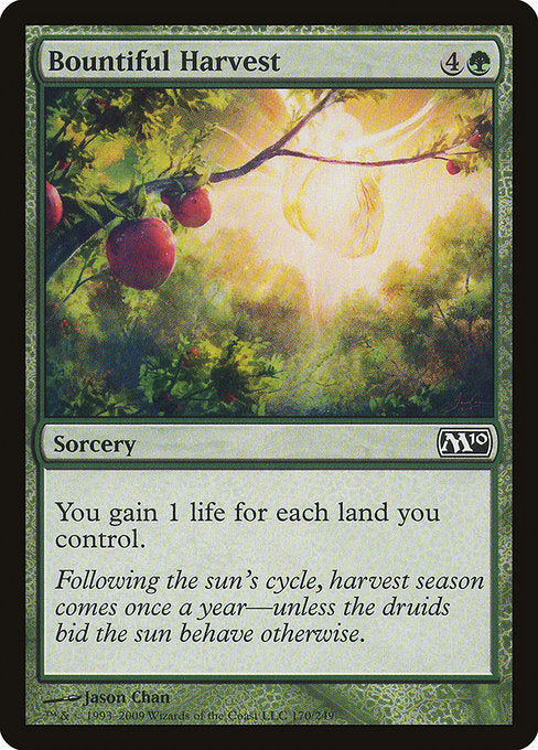 Bountiful Harvest [Magic 2010] - Evolution TCG