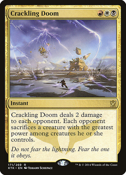 Crackling Doom [Khans of Tarkir] - Evolution TCG