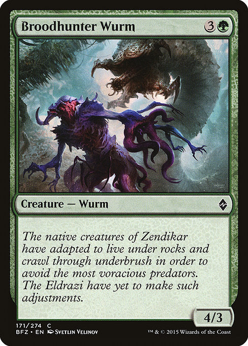 Broodhunter Wurm [Battle for Zendikar] - Evolution TCG