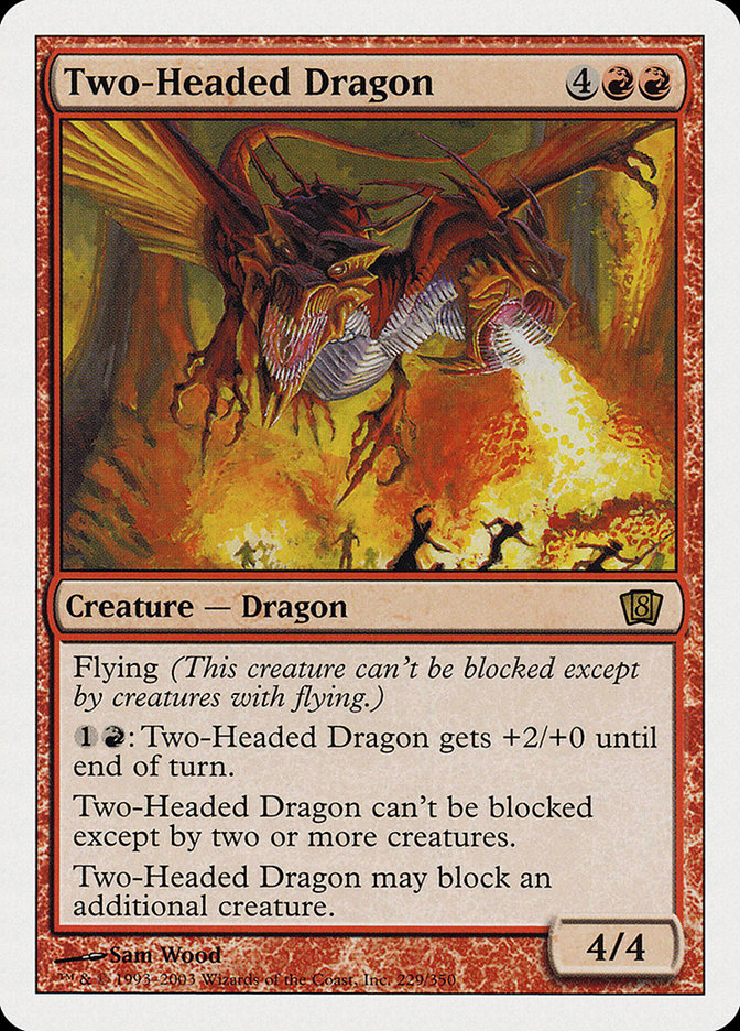 Two-Headed Dragon (Oversized) [Eighth Edition] - Evolution TCG