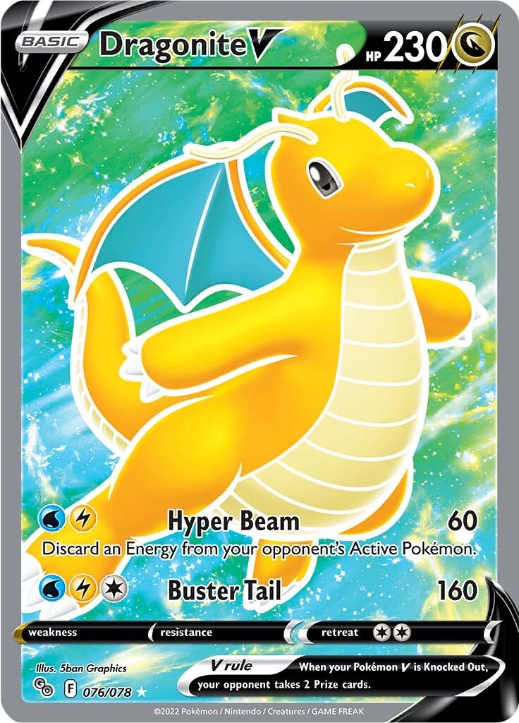 Dragonite V (076/078) [Pokémon GO] - Evolution TCG