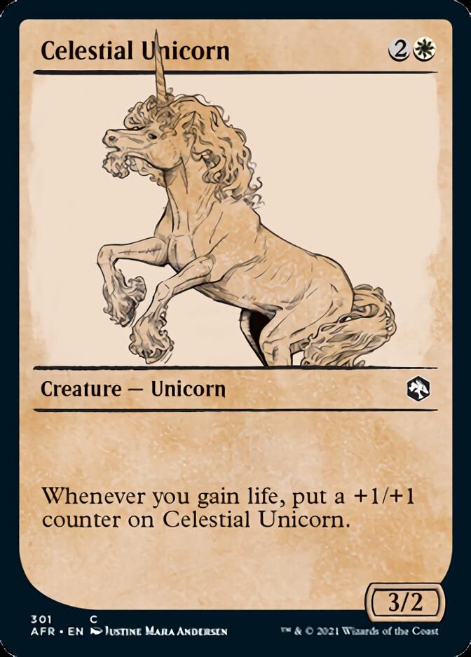 Celestial Unicorn (Showcase) [Dungeons & Dragons: Adventures in the Forgotten Realms] - Evolution TCG