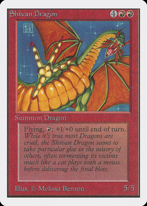 Shivan Dragon [Unlimited Edition] - Evolution TCG