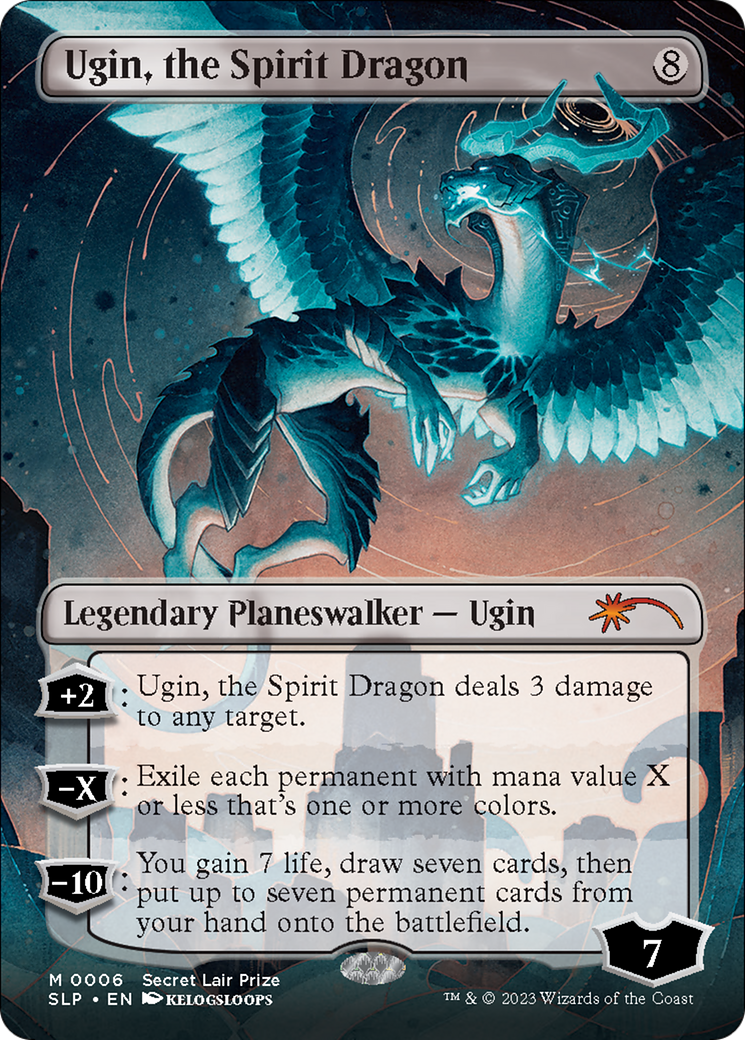 Ugin, the Spirit Dragon (Borderless) [Secret Lair Showdown] - Evolution TCG