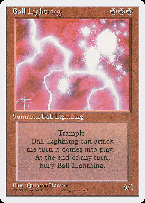 Ball Lightning [Fourth Edition] - Evolution TCG