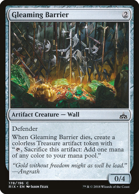 Gleaming Barrier [Rivals of Ixalan] - Evolution TCG