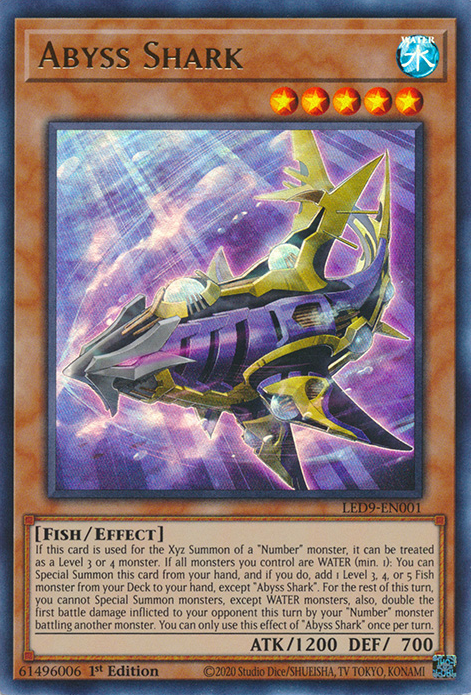 Abyss Shark [LED9-EN001] Ultra Rare - Evolution TCG