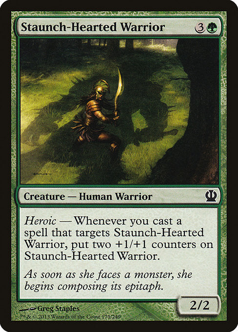 Staunch-Hearted Warrior [Theros] - Evolution TCG