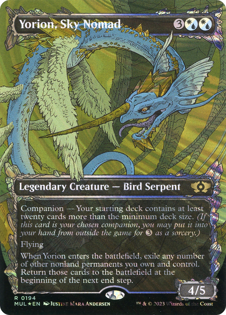 Yorion, Sky Nomad (Halo Foil) [Multiverse Legends] - Evolution TCG