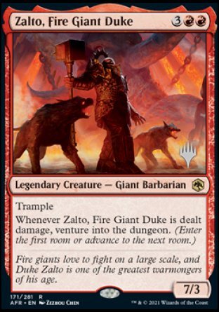 Zalto, Fire Giant Duke (Promo Pack) [Dungeons & Dragons: Adventures in the Forgotten Realms Promos] - Evolution TCG