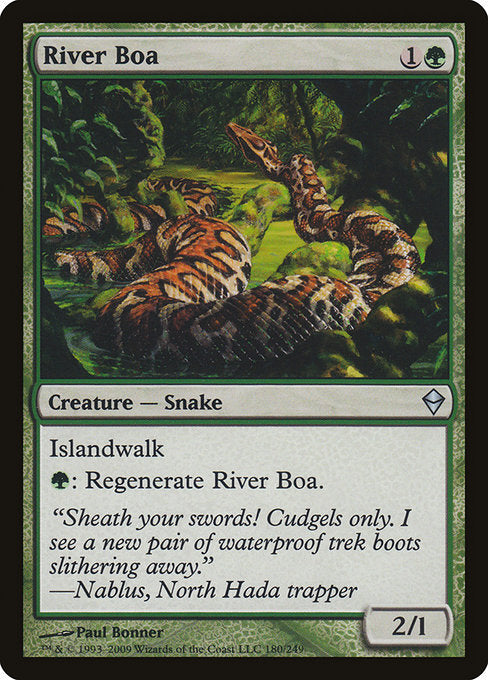 River Boa [Zendikar] - Evolution TCG