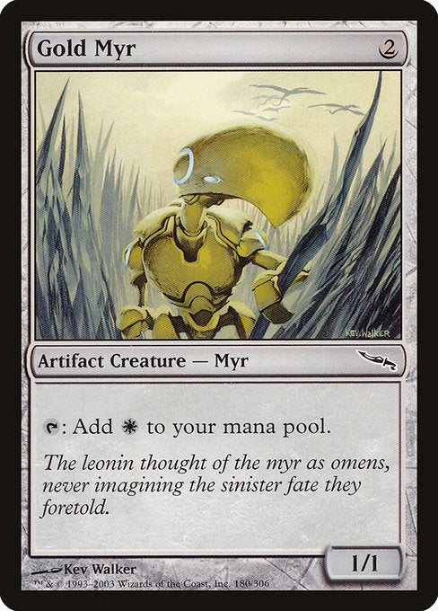 Gold Myr [Mirrodin] - Evolution TCG