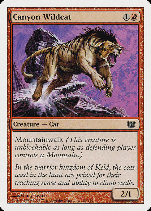 Canyon Wildcat [Eighth Edition] - Evolution TCG