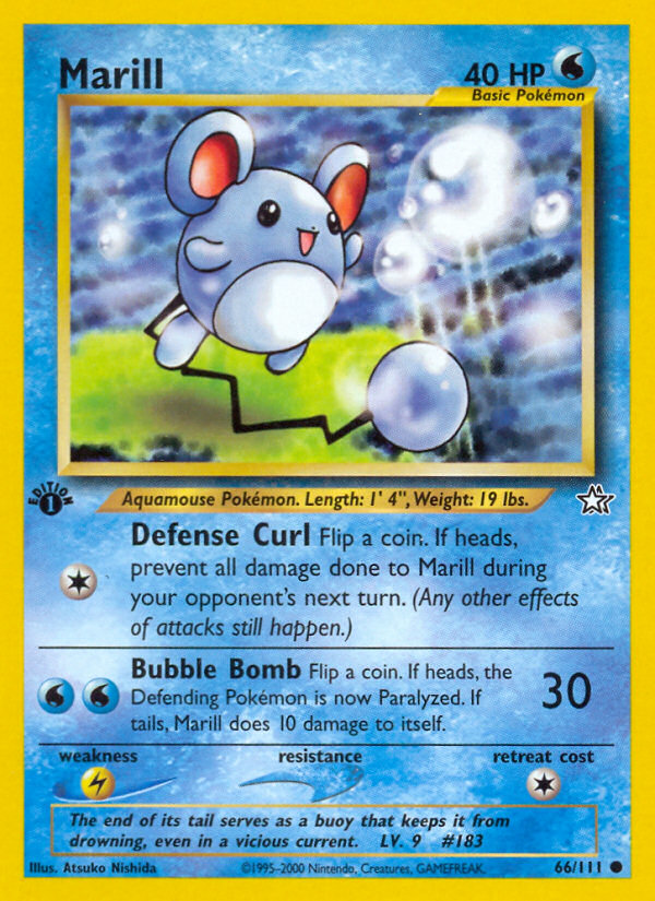 Marill (66/111) [Neo Genesis 1st Edition] - Evolution TCG