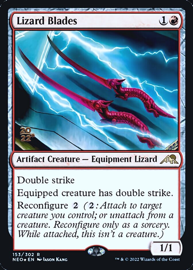 Lizard Blades [Kamigawa: Neon Dynasty Prerelease Promos] - Evolution TCG