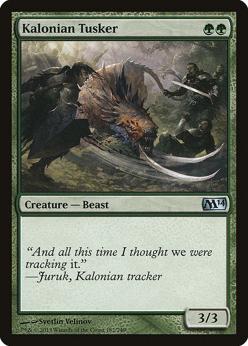Kalonian Tusker [Magic 2014] - Evolution TCG
