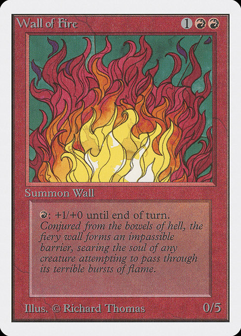 Wall of Fire [Unlimited Edition] - Evolution TCG