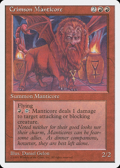 Crimson Manticore [Fourth Edition] - Evolution TCG