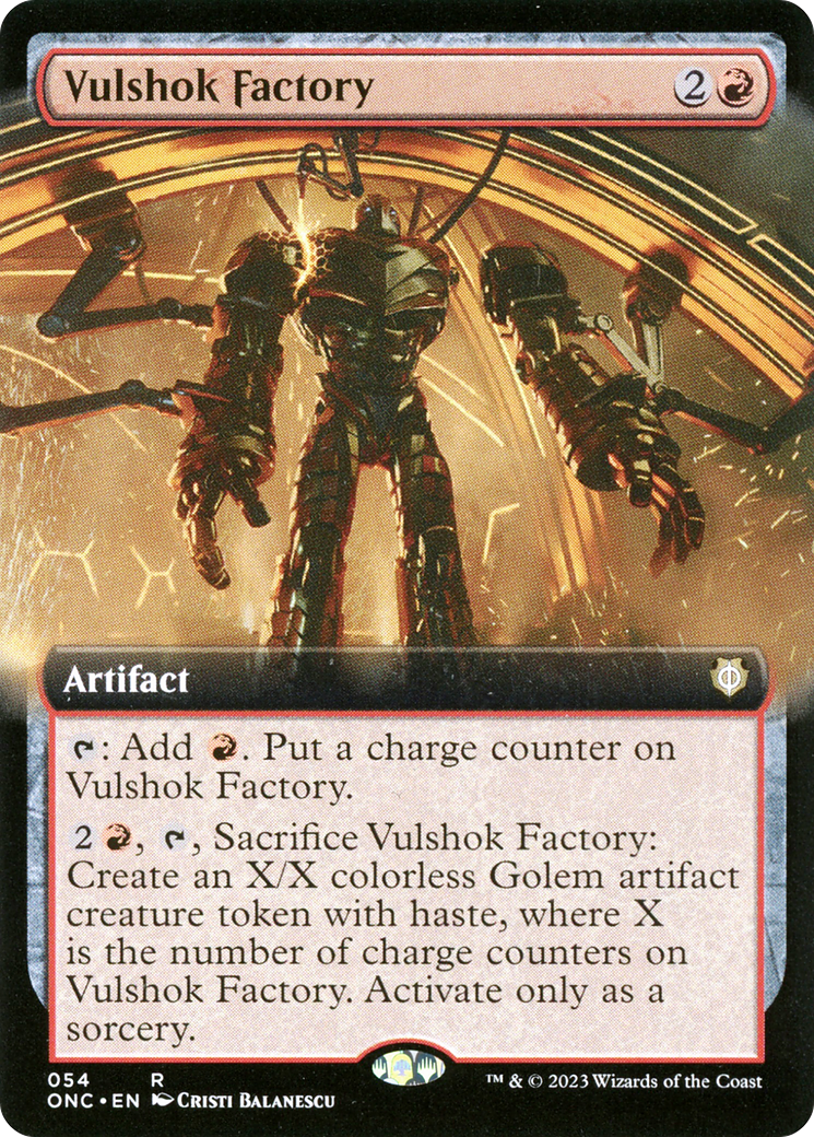 Vulshok Factory (Extended Art) [Phyrexia: All Will Be One Commander] - Evolution TCG