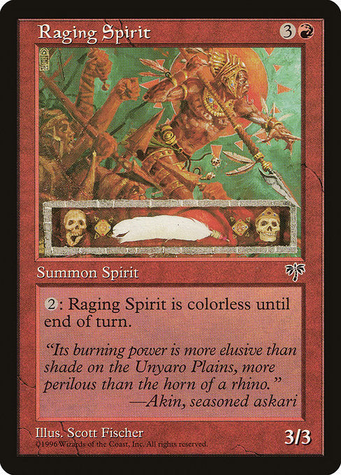 Raging Spirit [Mirage] - Evolution TCG