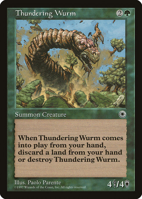 Thundering Wurm [Portal] - Evolution TCG