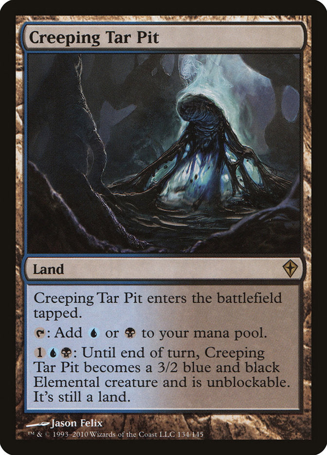 Creeping Tar Pit [Worldwake] - Evolution TCG