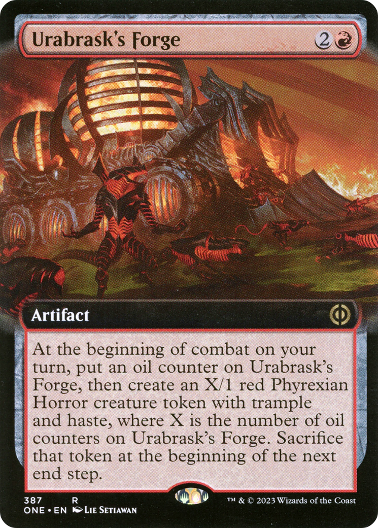 Urabrask's Forge (Extended Art) [Phyrexia: All Will Be One] - Evolution TCG