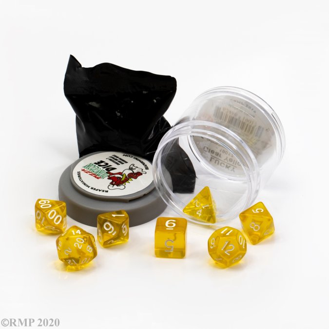 Pizza Dungeon LUCKY DICE - CLEAR YELLOW - Evolution TCG