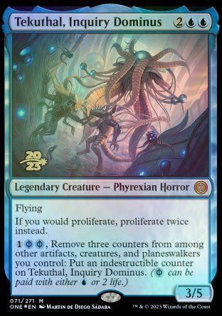 Tekuthal, Inquiry Dominus [Phyrexia: All Will Be One Prerelease Promos] - Evolution TCG