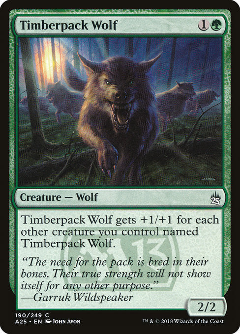 Timberpack Wolf [Masters 25] - Evolution TCG