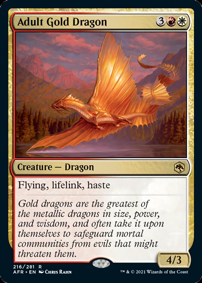 Adult Gold Dragon [Dungeons & Dragons: Adventures in the Forgotten Realms] - Evolution TCG
