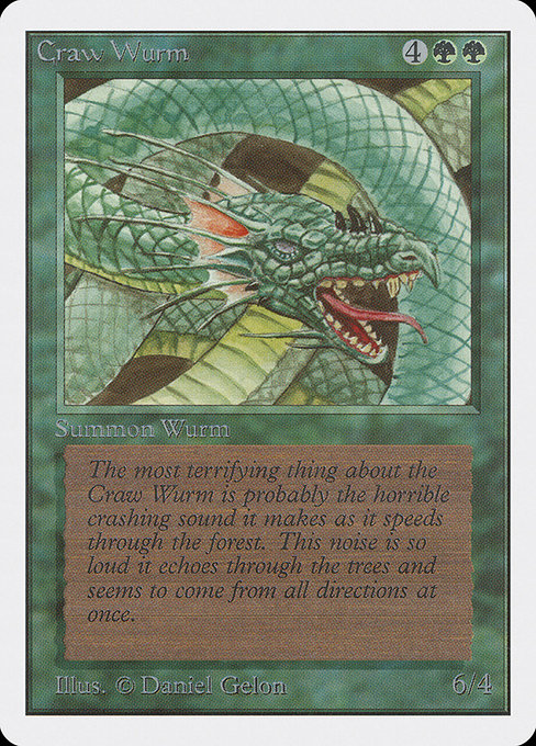 Craw Wurm [Unlimited Edition] - Evolution TCG