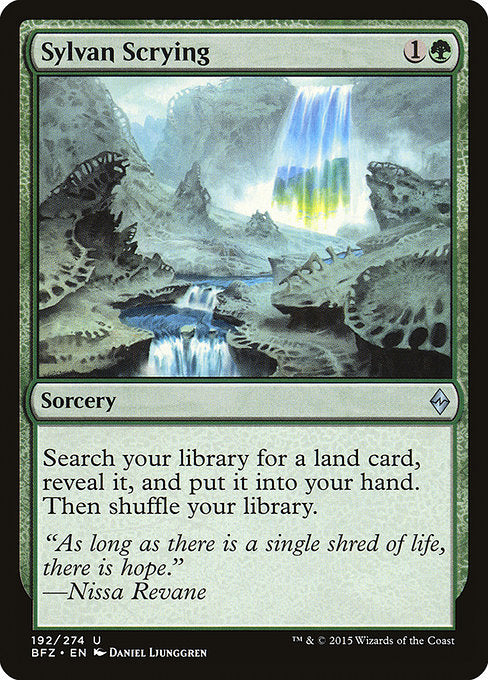 Sylvan Scrying [Battle for Zendikar] - Evolution TCG