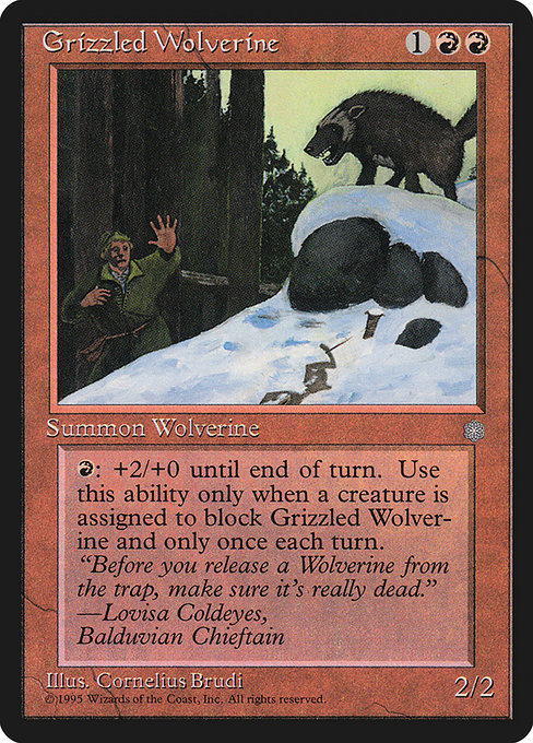Grizzled Wolverine [Ice Age] - Evolution TCG