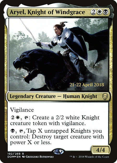 Aryel, Knight of Windgrace [Dominaria Promos] - Evolution TCG