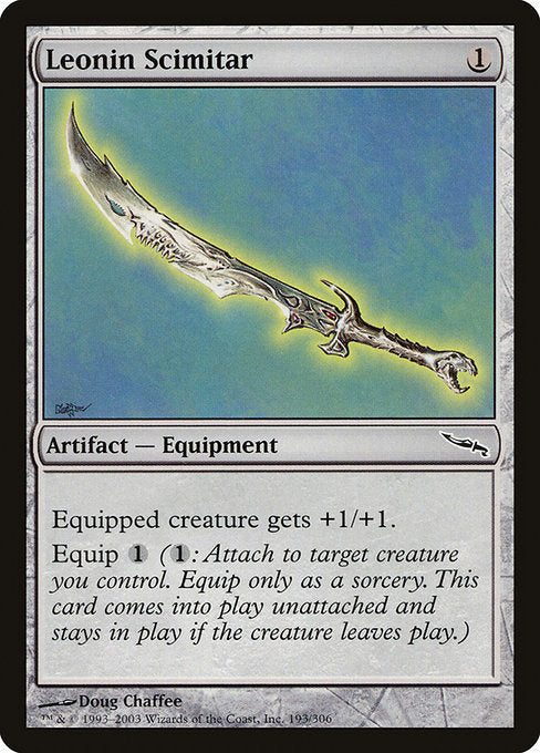 Leonin Scimitar [Mirrodin] - Evolution TCG