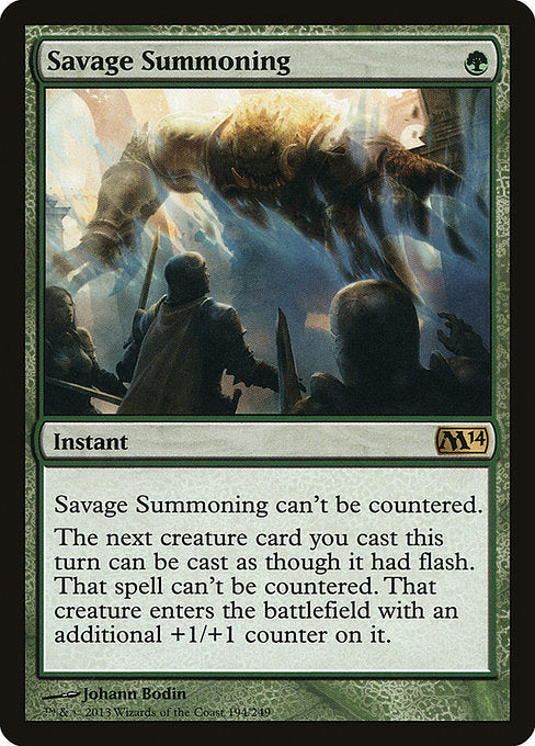 Savage Summoning [Magic 2014] - Evolution TCG