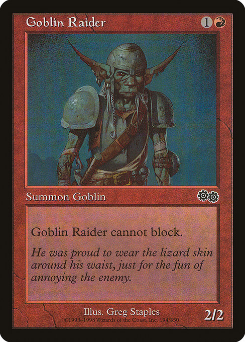 Goblin Raider [Urza's Saga] - Evolution TCG