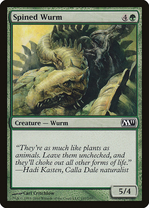 Spined Wurm [Magic 2011] - Evolution TCG